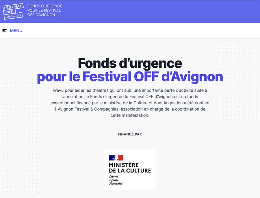 Fonds Festival d’Avignon project image